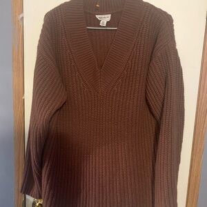 For The Republic Chocolate Knit Sweater